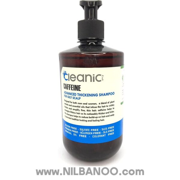 Cleanic Kindi Free Sulfate Caffeine Advanced Thickening Shampoo For Oily Scalp