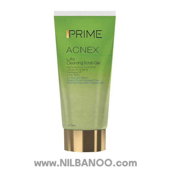 Prime Gel Cleansing Scrub Acnex Luffa For Oily Skin 175ml