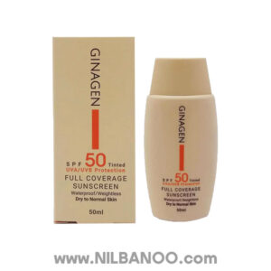 ضدآفتاب رنگی SPF50 ژیناژن مناسب پوست خشک و نرمال شماره 01
