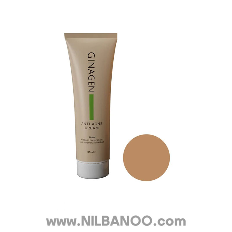 کرم ضد جوش رنگی SPF20 ژیناژن رنگ نچرال بژ