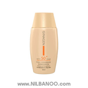 ضدآفتاب رنگی SPF50 ژیناژن مناسب پوست چرب و مختلط شماره 01