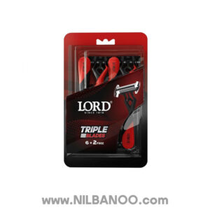 تیغ 3 لبه لرد قرمز مناسب آقایان بسته 8 عددی