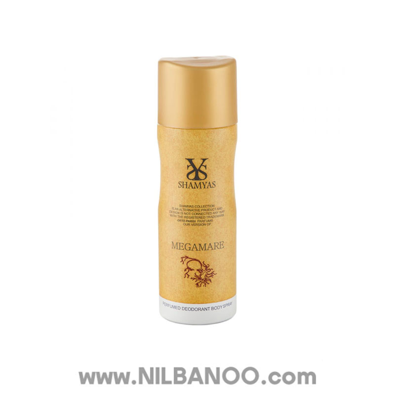 اسپری خوشبوکننده بدن شمیاس رایحه MEGAMARE