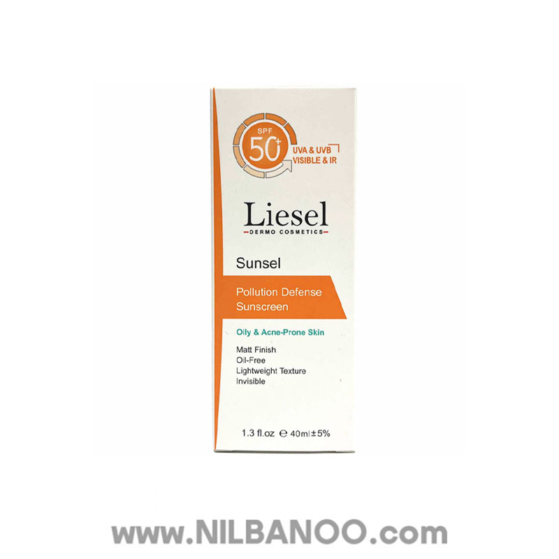 ضدآفتاب بی رنگ سانسل لایسل مناسب پوست چرب ومستعد آکنه